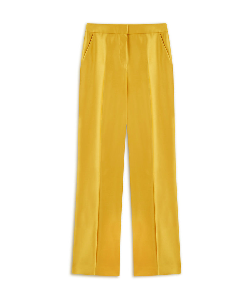 Machka Satin Duchess Trousers Yellow