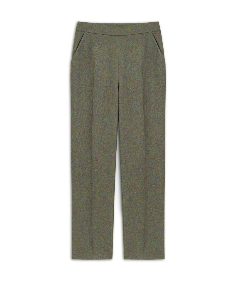 Machka Cigarette Fit Trousers Green