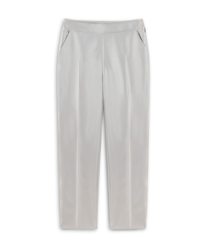 Machka Satin Duchess Trousers Silver