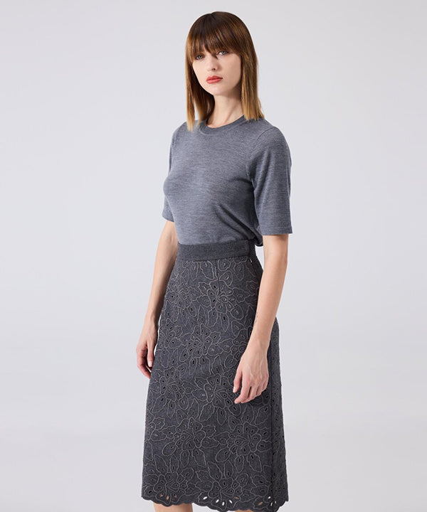 Machka Scallop Skirt Anthracite