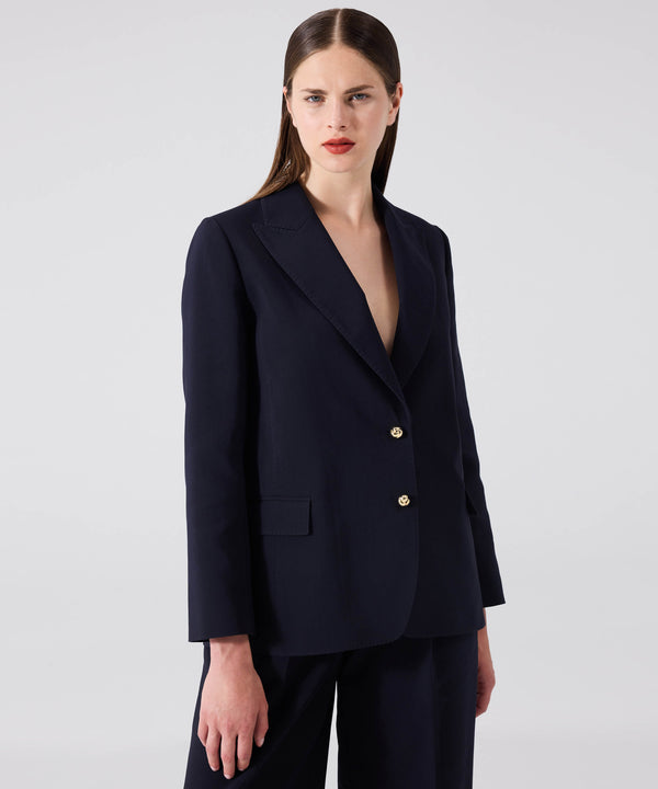 Machka Metal Button Blazer Navy