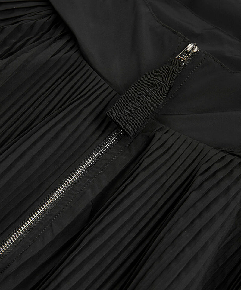 Machka Pleated Coat Black