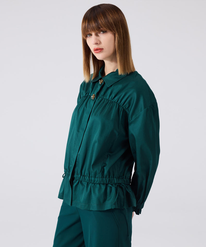 Machka Two Piece Look Shirt Dark Green