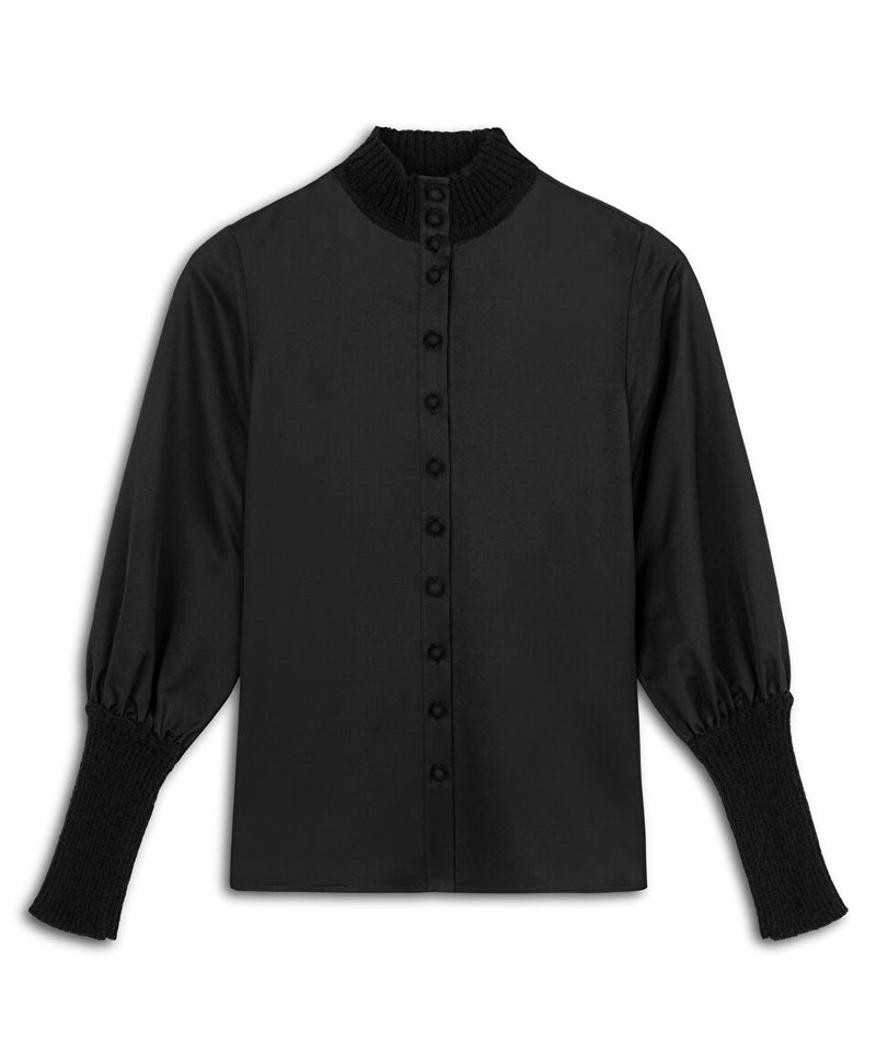 Machka Rib Mix Shirt Black