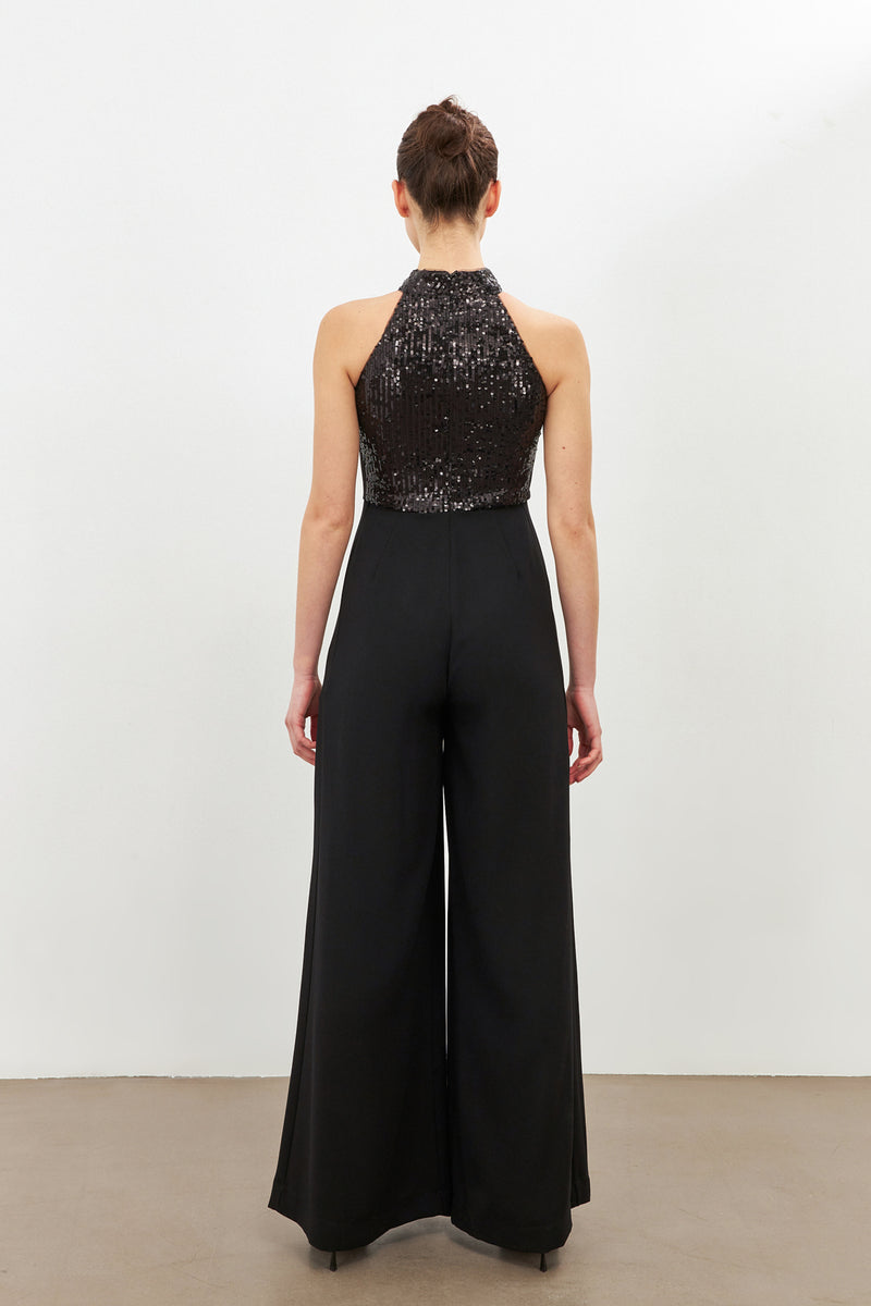 Setre High-Neck Jumpsuit Black