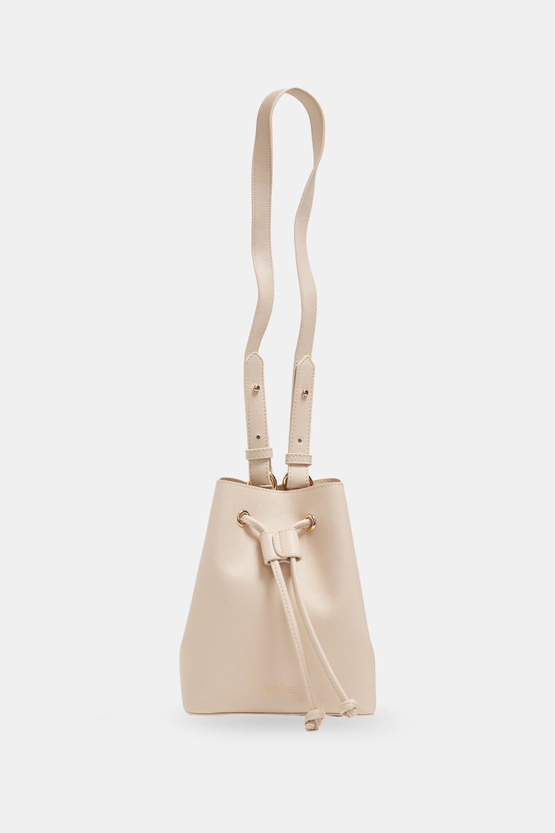 Setre Shoulder Bag With Drawstring Detail Light Beige