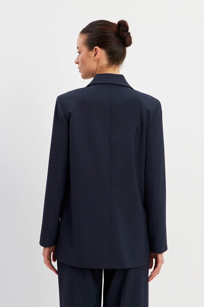 Setre Double-Breasted Jacket Navy