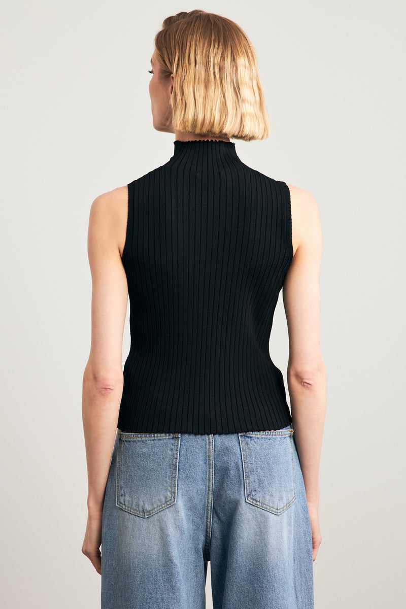 Setre Turtleneck Sleeveless Knitwear Black