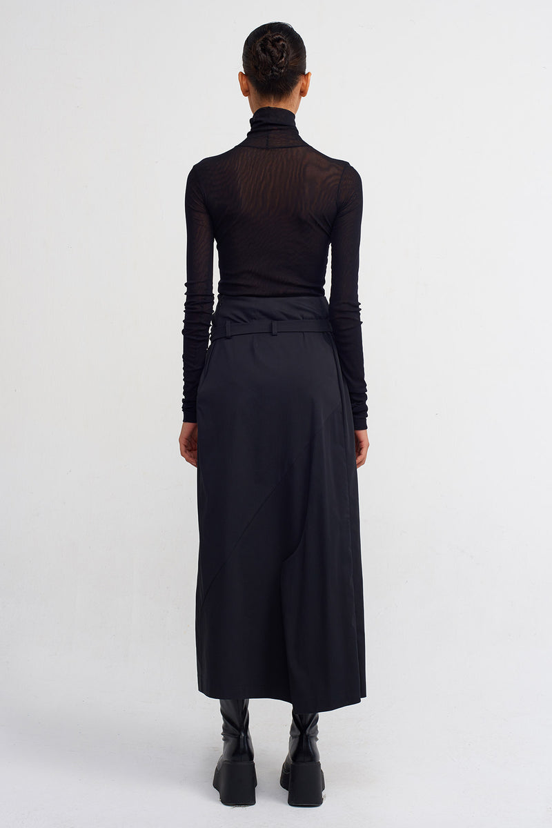 Nu Poplin Pareo Skirt Black