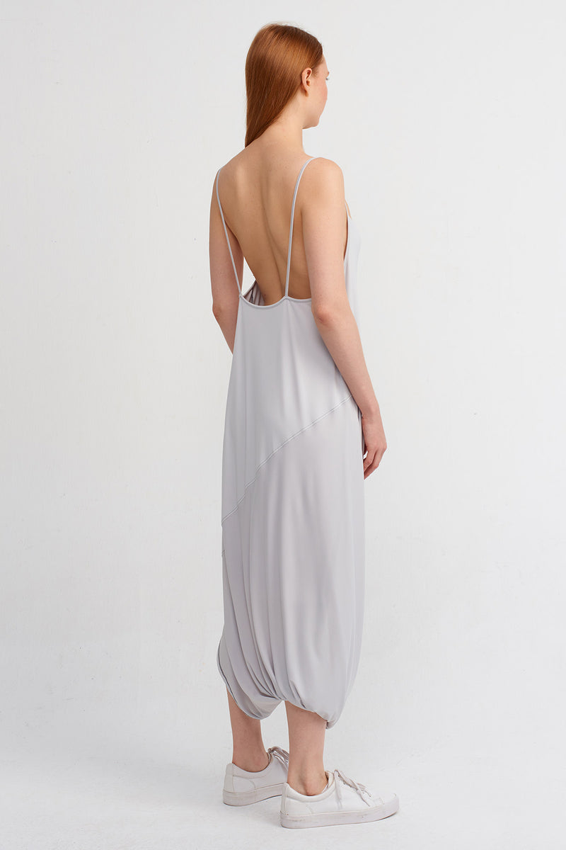 Nu Wrap Skirt, Thin-Strapped Jersey Dress Ice