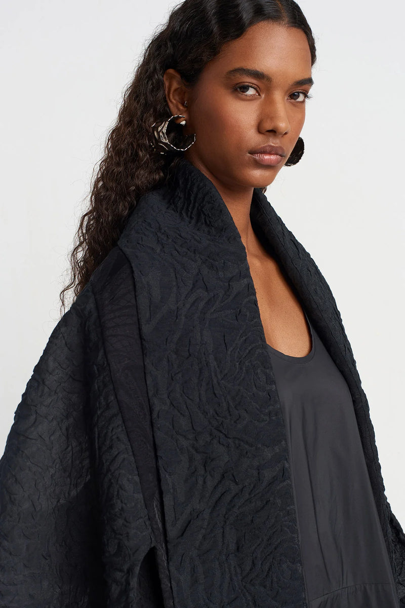 Nu Jacquard Bolero Jacket Black