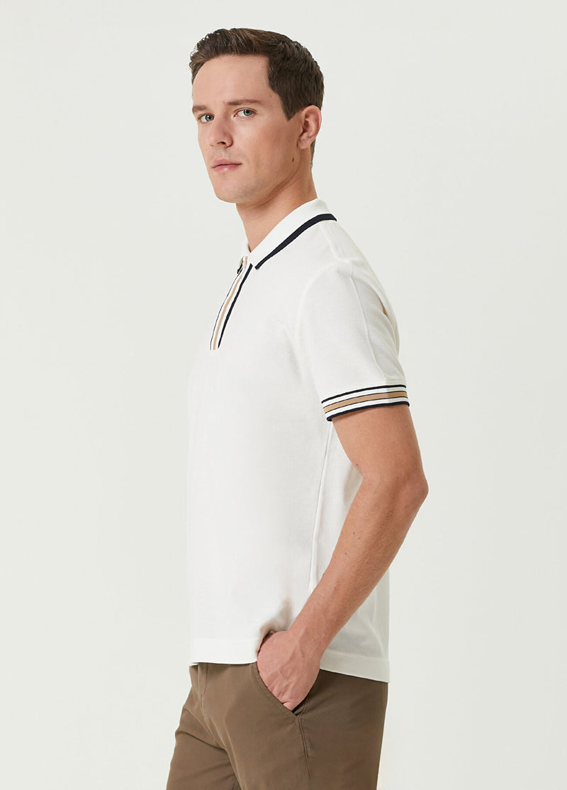 Beymen Club Men Comfort Fit Polo Neck T-Shirt White