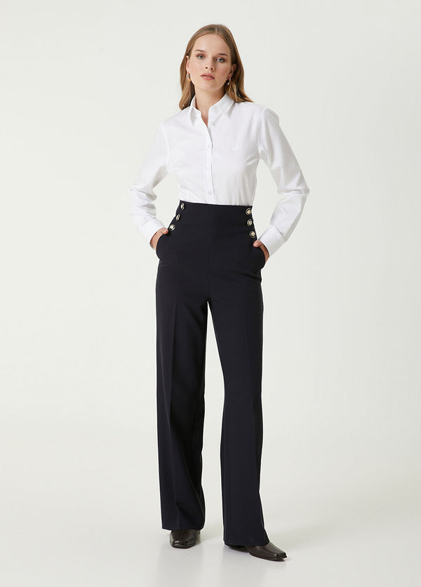 Beymen Club Button Detailed Trousers Navy