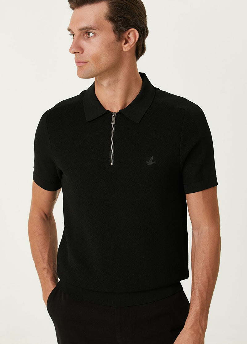 Beymen Club Men Polo Short Sleeve Sweater Black