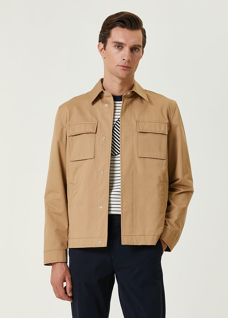 Beymen Club Men Snap Closure Jacket Camel