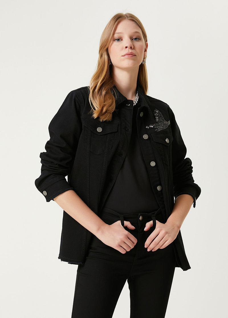 Beymen Club Shirt Form Denim Jacket Black