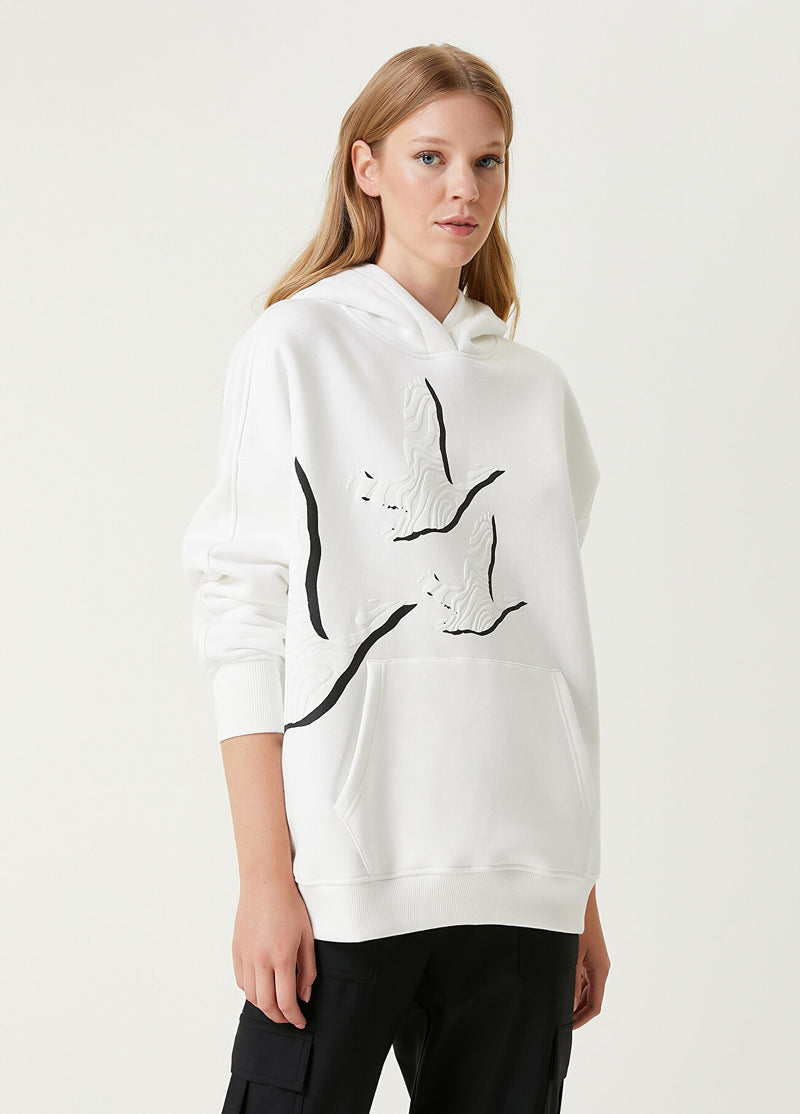 Beymen Club Hooded Sweatshirt Off White