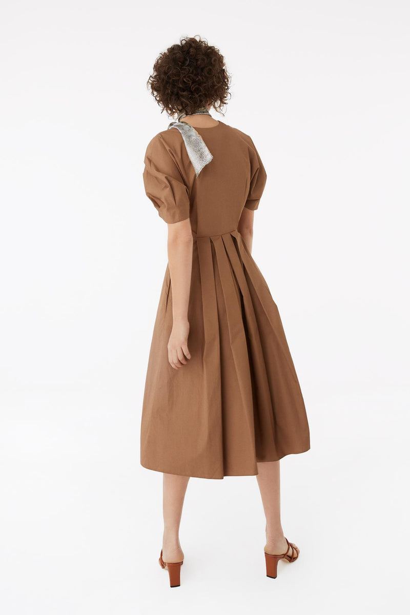 Exquise Dress Brown - Wardrobe Fashion