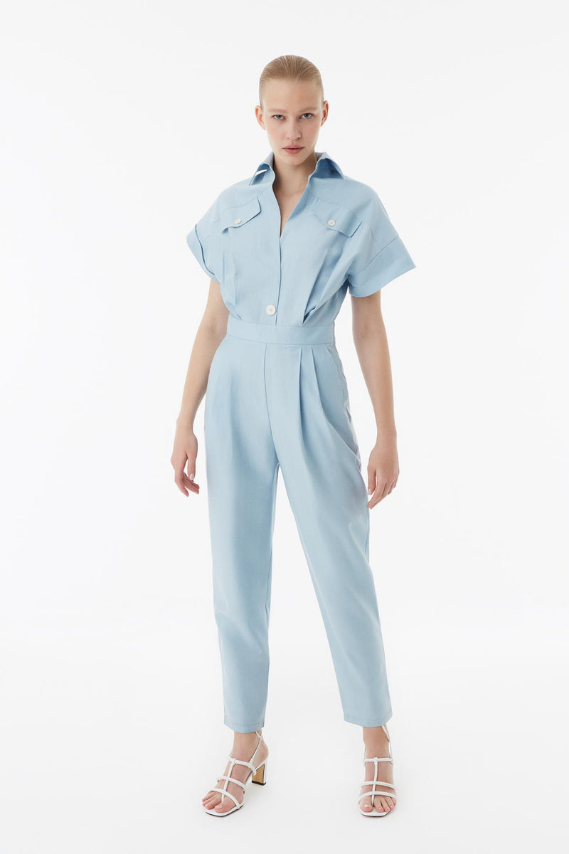 Exquise Jumpsuit S/Sl Blue