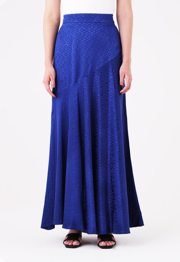 Choice Jacquard Maxi Skirt Cobalt