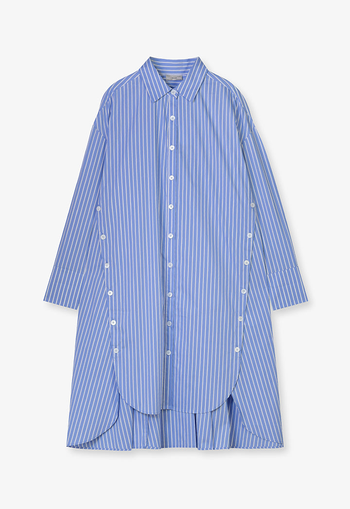 Choice Striped Pattern Shirt Dress Stripe