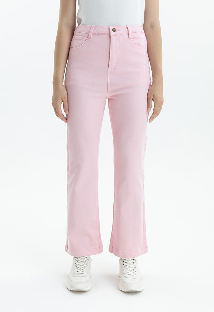 Choice Denim High Waist Trouser Pink