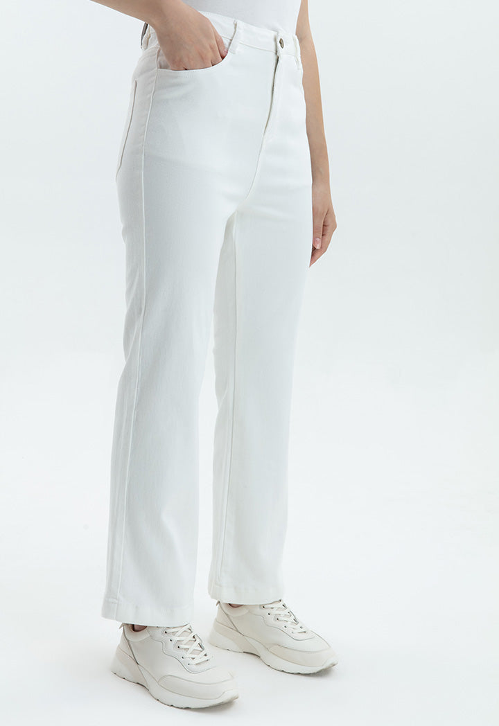 Choice Denim High Waist Trouser Off White