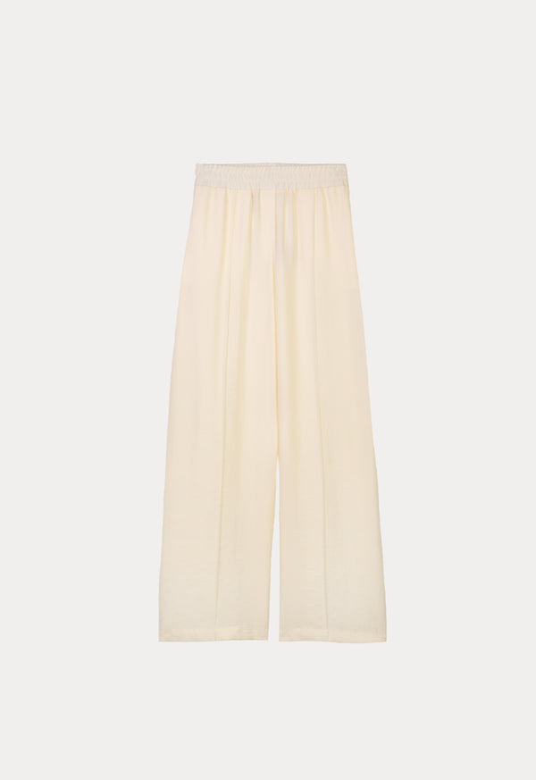 Choice Wide Leg Comfy Trouser Offwhite