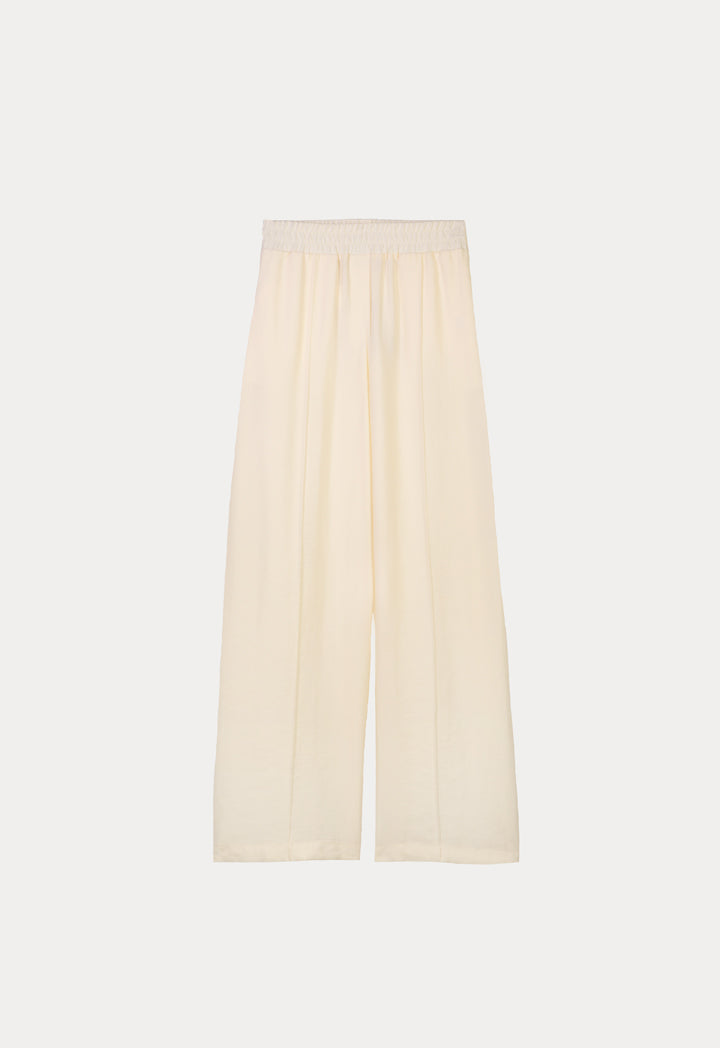 Choice Wide Leg Comfy Trouser Offwhite