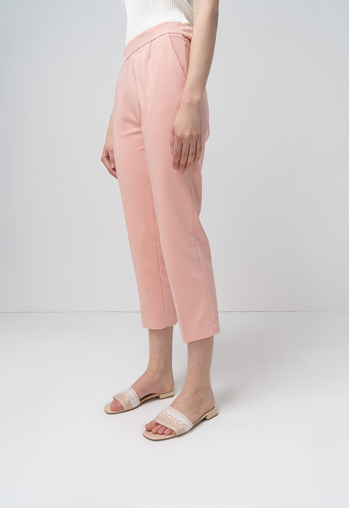 Choice Wide Leg High Waist Trouser Blush