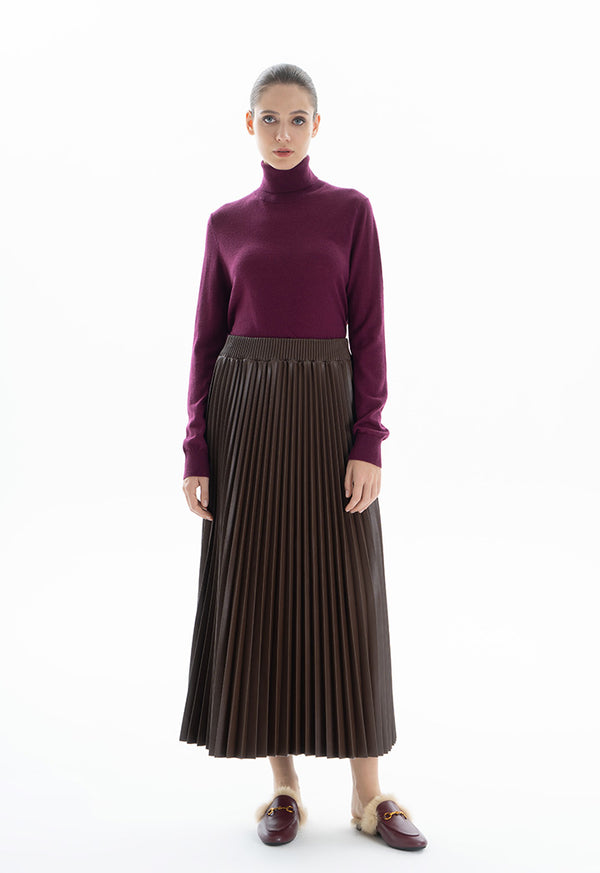 Choice Turtleneck Sweater Wine