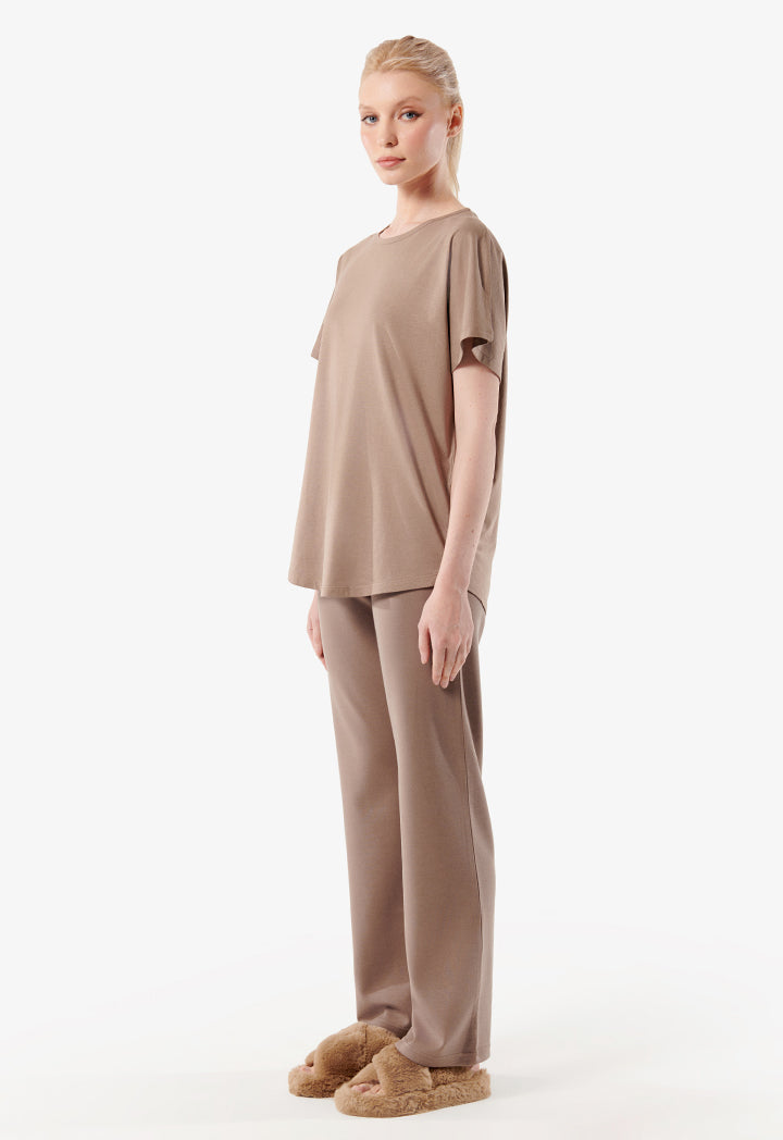 Choice Basic T-Shirt Brown