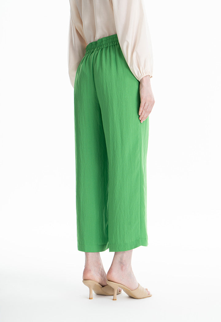 Choice Wide Leg Classic Trouser Green