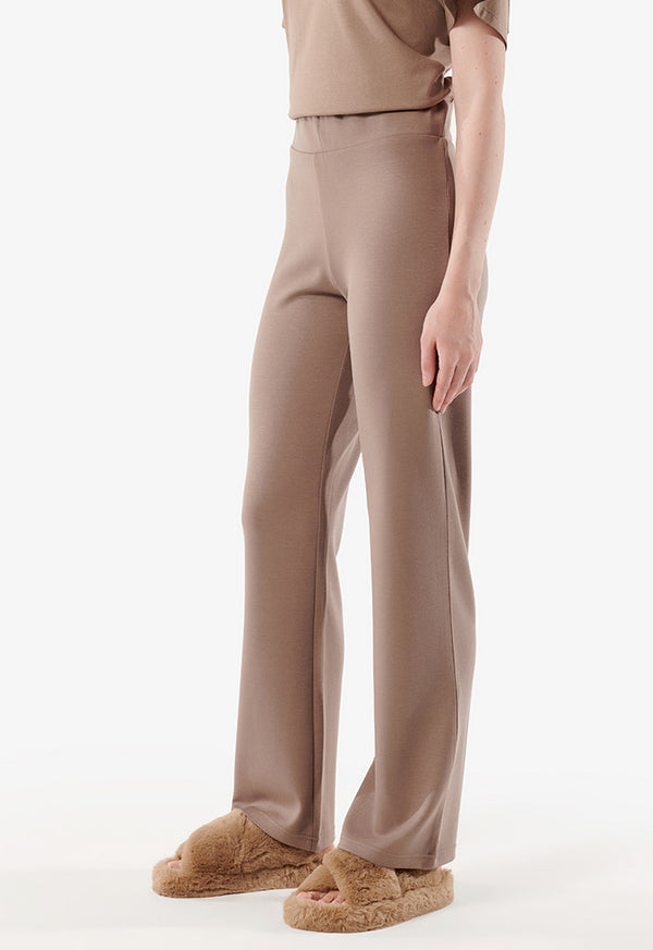 Choice Elasticated Waist Trousers Brown