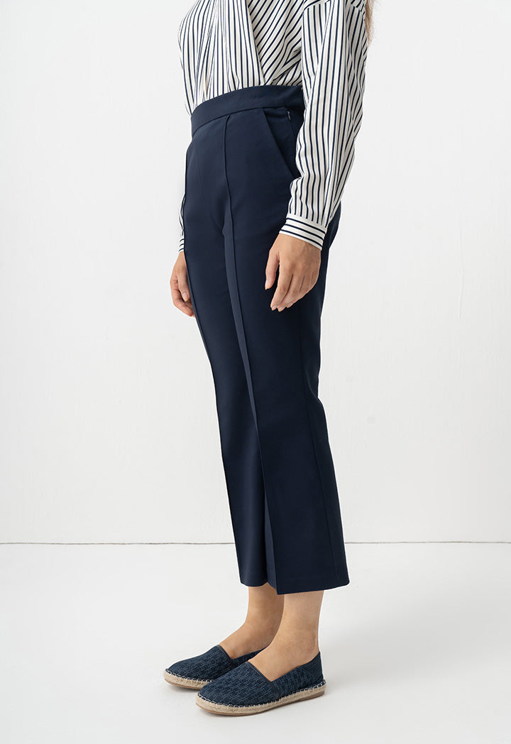 Choice Basic Straight Legs Formal Trousers Navy