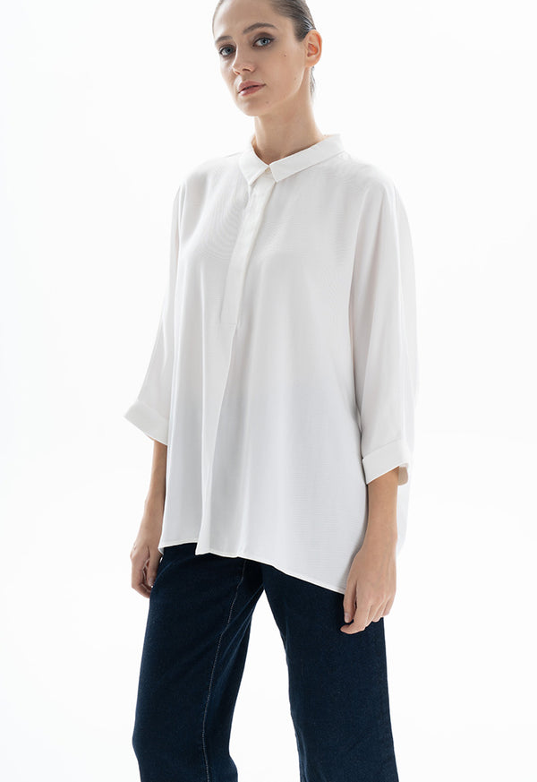 Choice Oversize Basic Shirt Offwhite