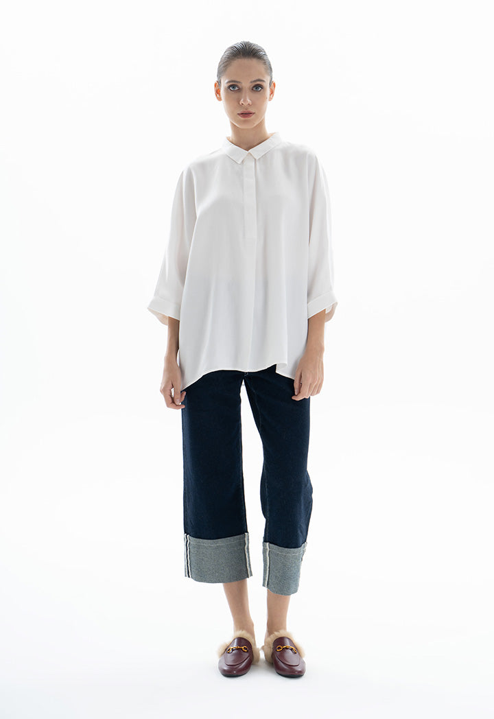 Choice Oversize Basic Shirt Offwhite