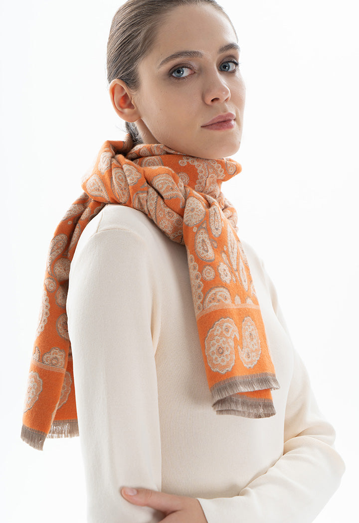 Choice Printed Scarf Orange