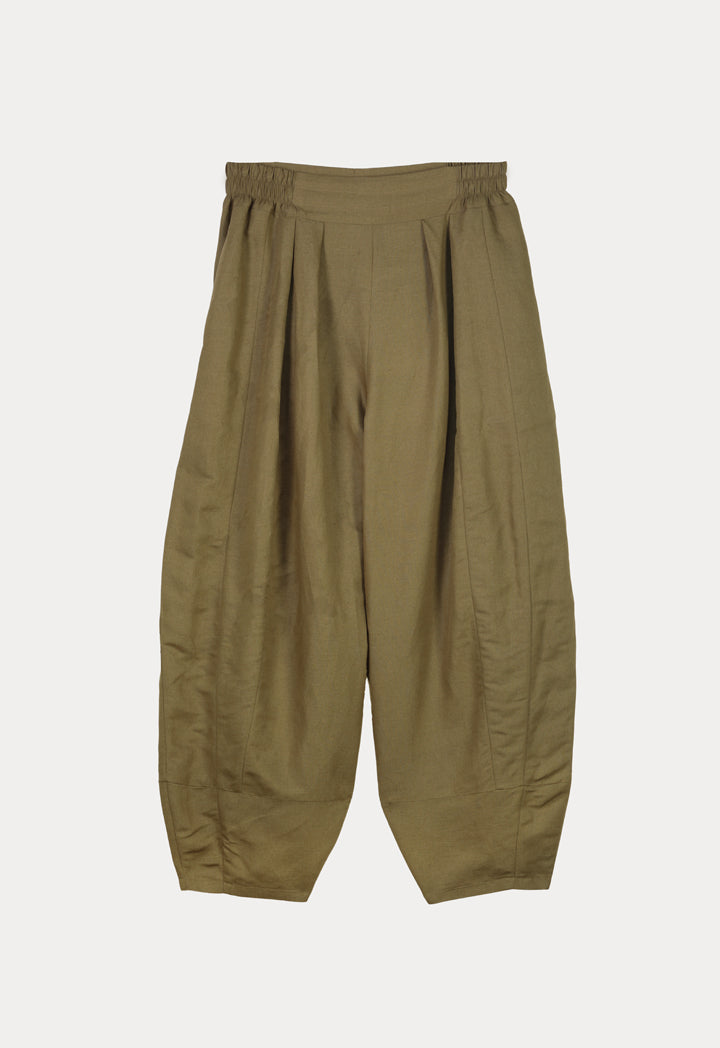 Choice Loose Cut Elasticated Waist Pants Khaki