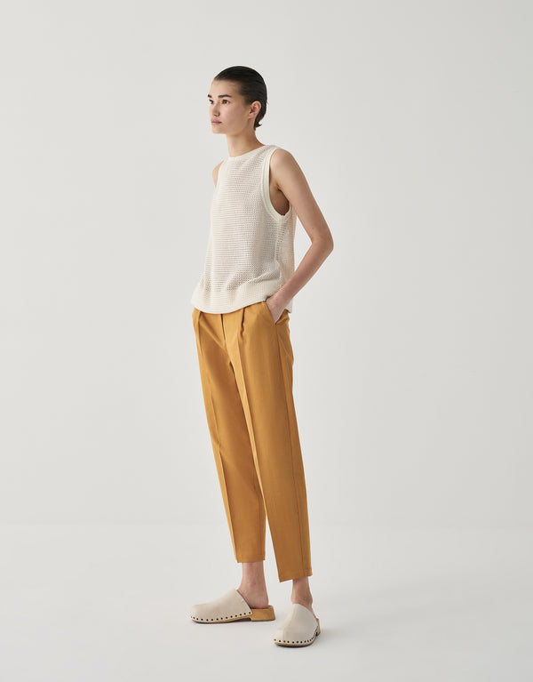 Kk Design Solid Pegged Fit Pants Orange