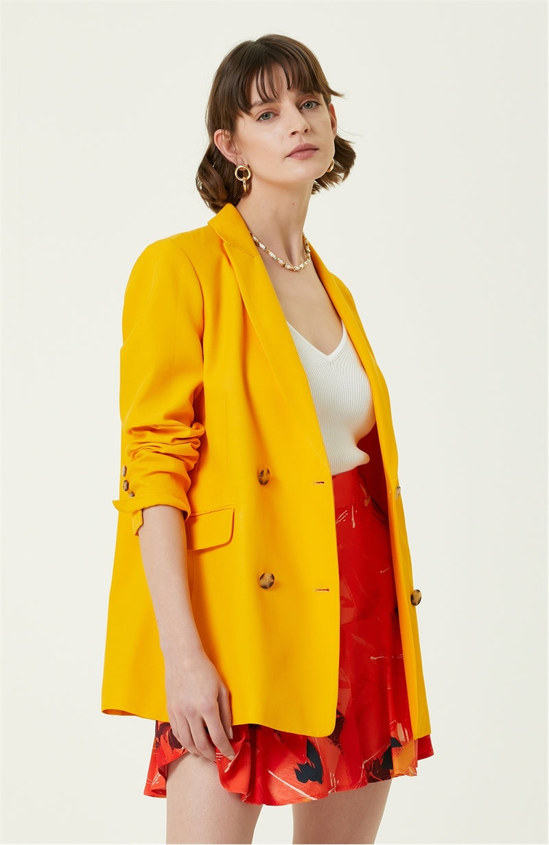 Network Regular Fit Blazer Yellow