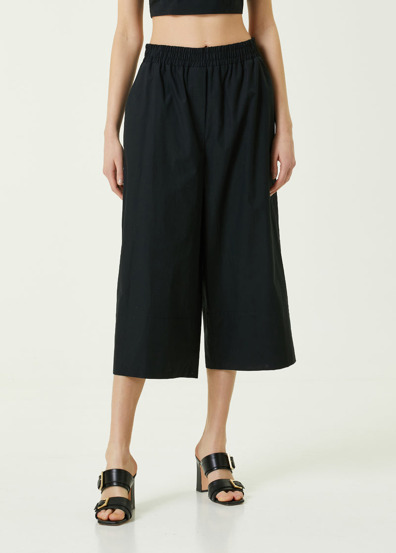 Beymen Collection Wide Leg Cropped Trouser Black