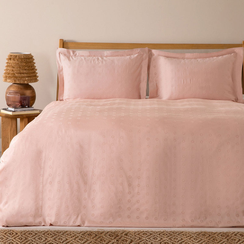 Chakra Bamboo Margarita Duvet Cover Set Sng 160X220Cm Salmon