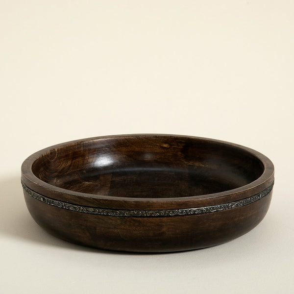 Chakra Bowl W Metal Band M Natural