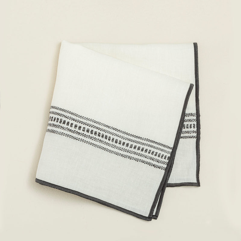 Chakra Mestiere Napkin 45X45Cm Grey/White