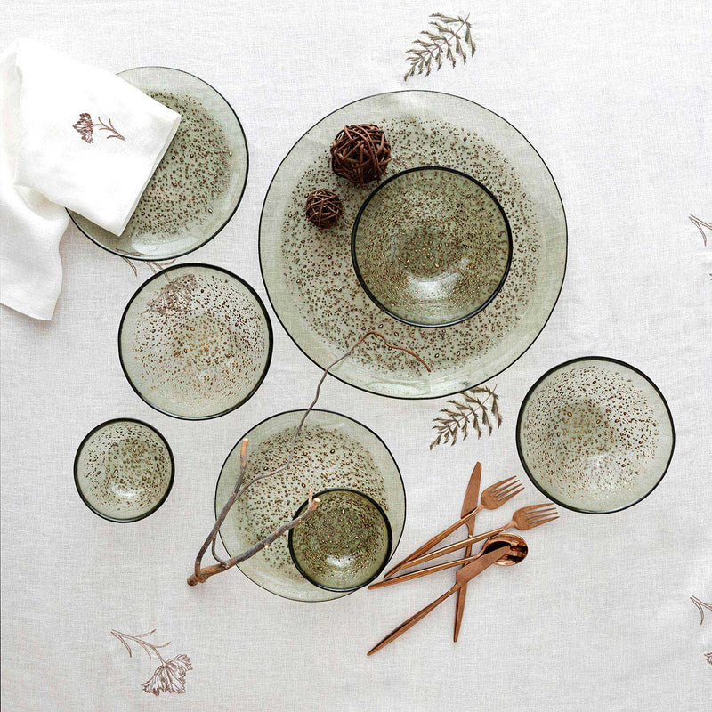 Chakra Chalet Green Patina Dessert Plate 21Cm Green