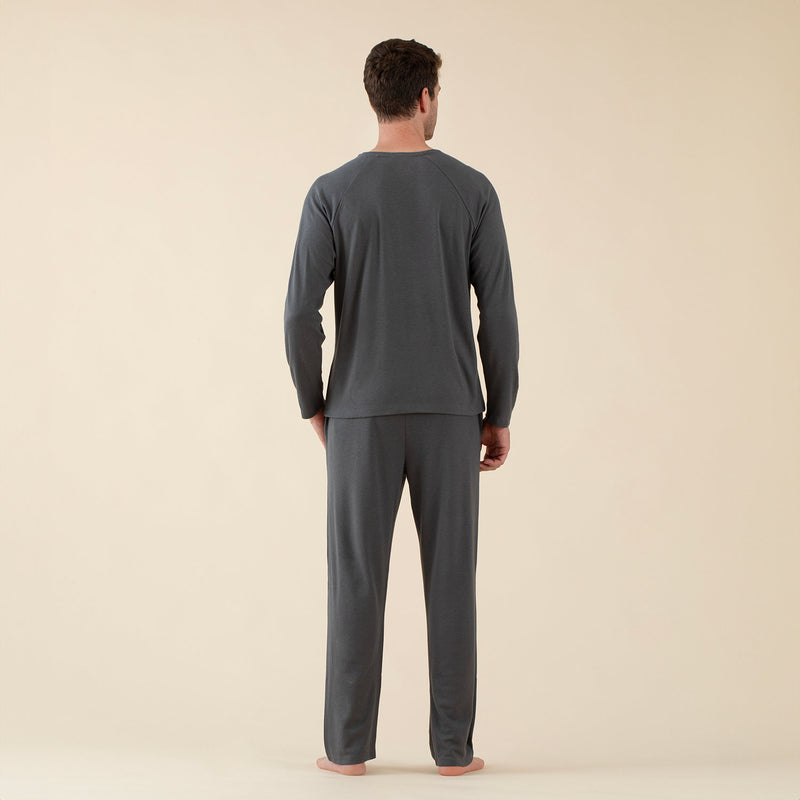 Chakra Pompelmo Man Pyjama Set Anthracite