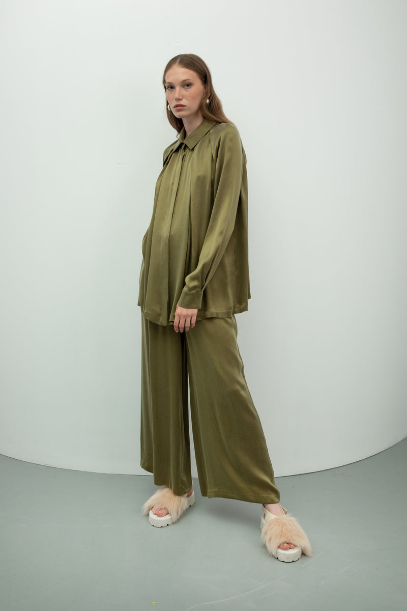 Baqa Comfortable Fit Shirt  Green