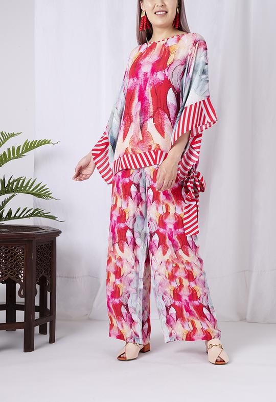 Choice Abstract Printed Trouser Multicolor