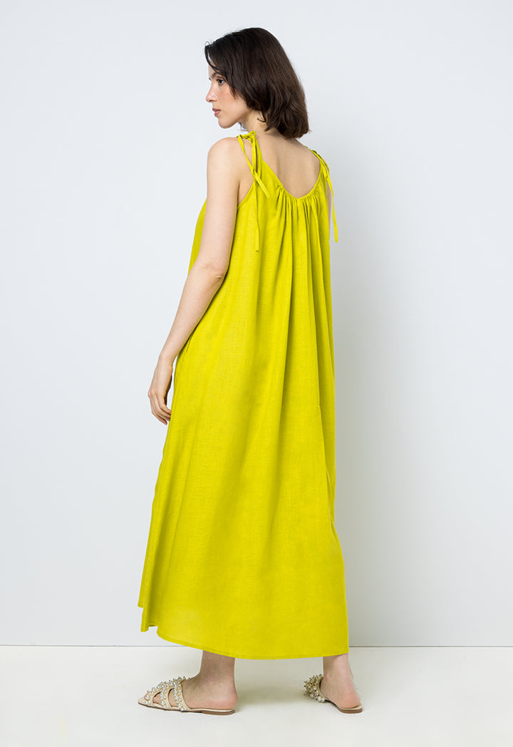 Choice Adjustable Strap Midi Dress Lime